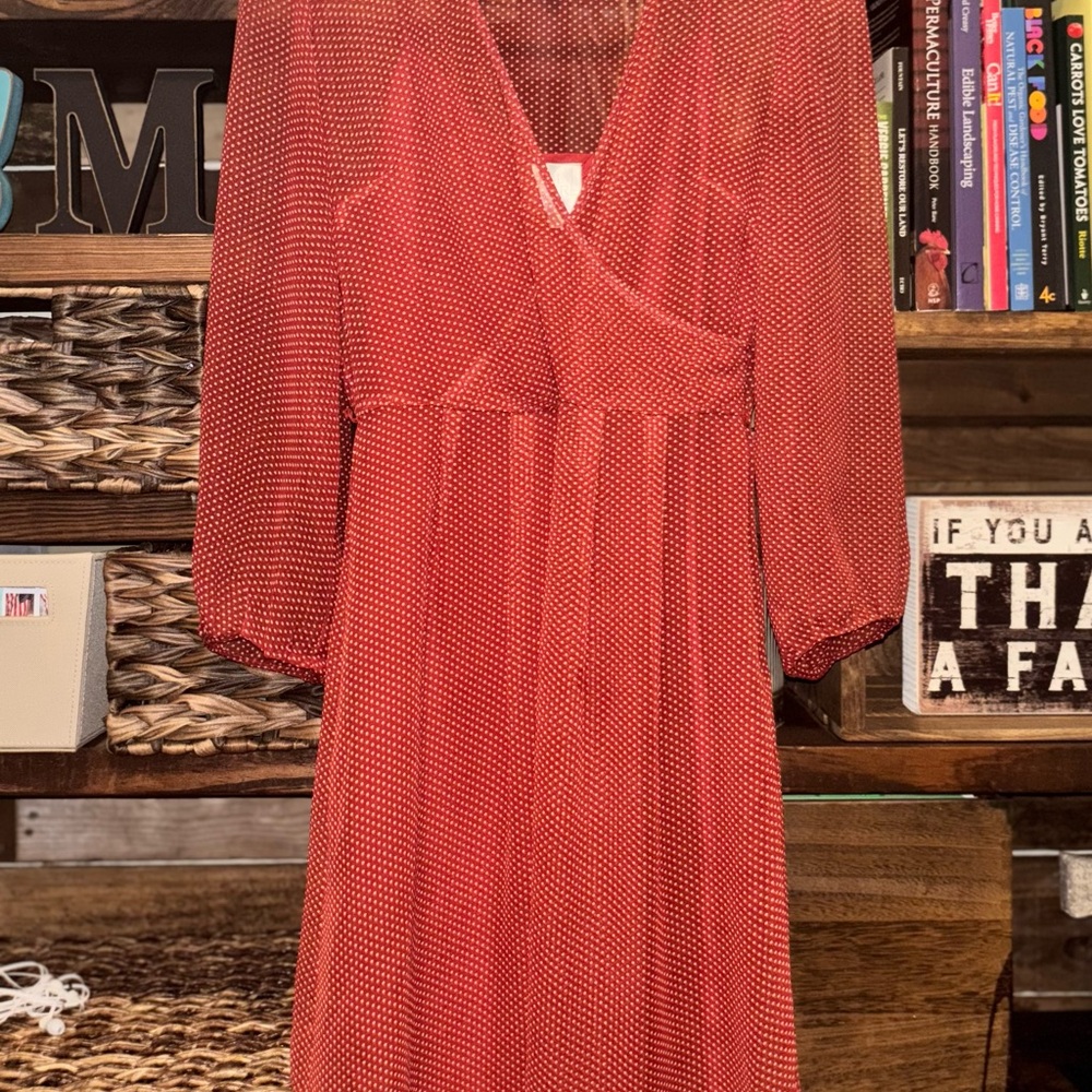 Karen Walker Red Long Sleeve Dress